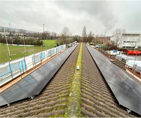 cwmbran rfc solar panels