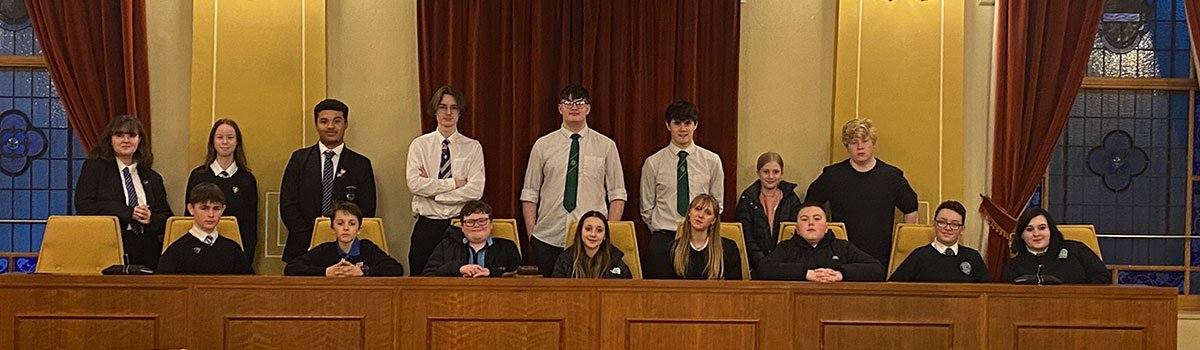 Members of the Torfaen Youth Forum