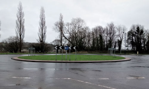 Junction of Cwmbran Drive with Ffordd Tir Brychiad (new housing site Sebastopol)