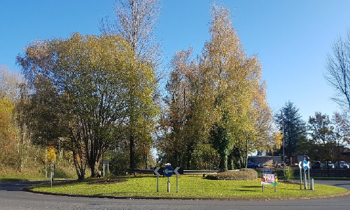 Junction of Maendy Way and Greenforge Way by (Petersons Funeral Home)