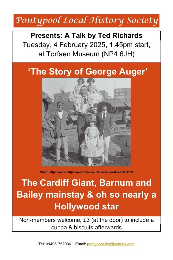 Pontypool Local History Society presents 'George Auger'