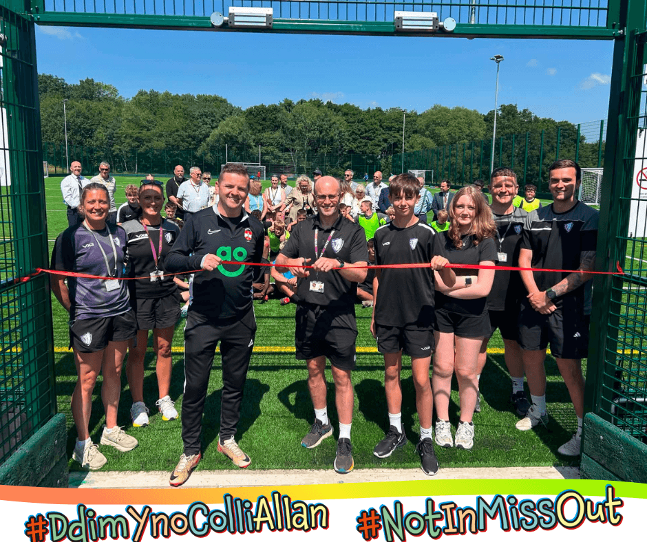 Official opening of a new state-of-the-art 3G pitch at Cwmbran High School