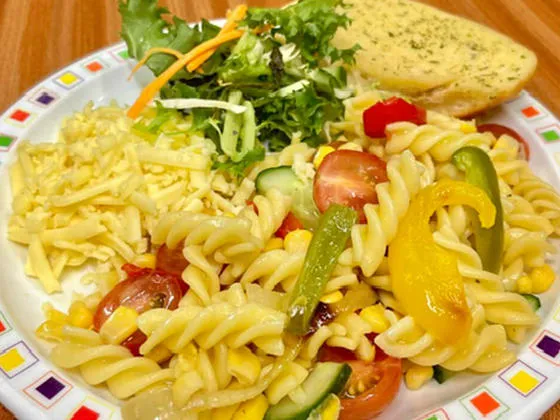 Vegetable mayonnaise (pasta meal of the day)