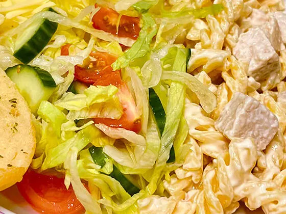 Chicken mayonnaise pasta