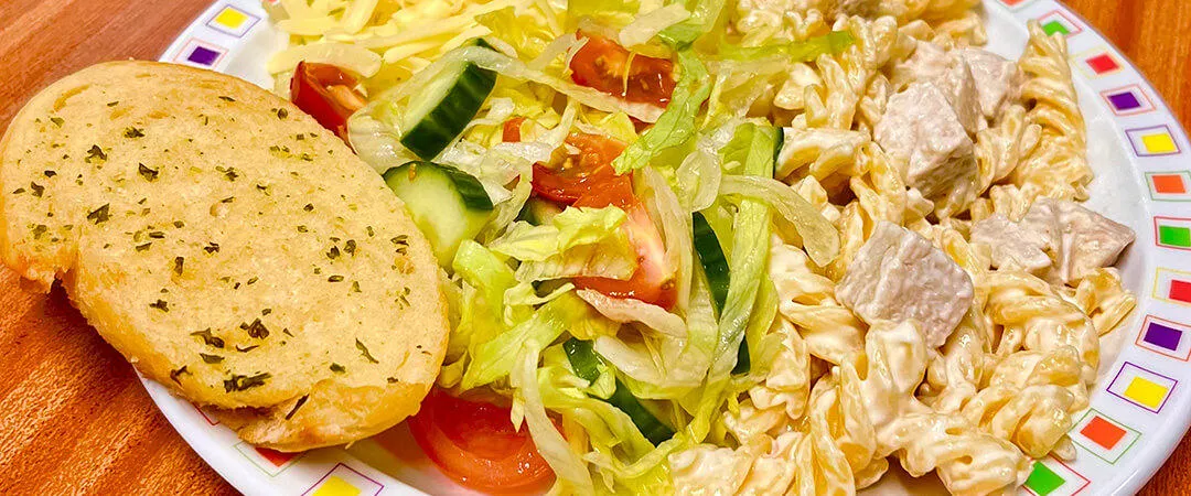Chicken mayonnaise pasta