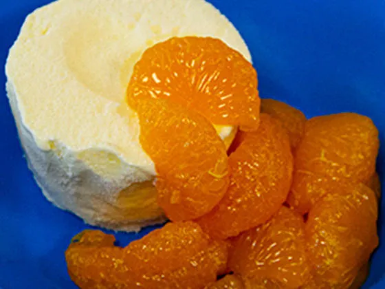 Vanilla Ice Cream with Mandarins
