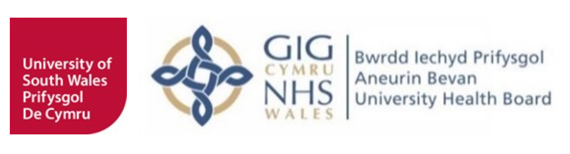 University of South Wales and Aneurin Bevan University Health Board Logos