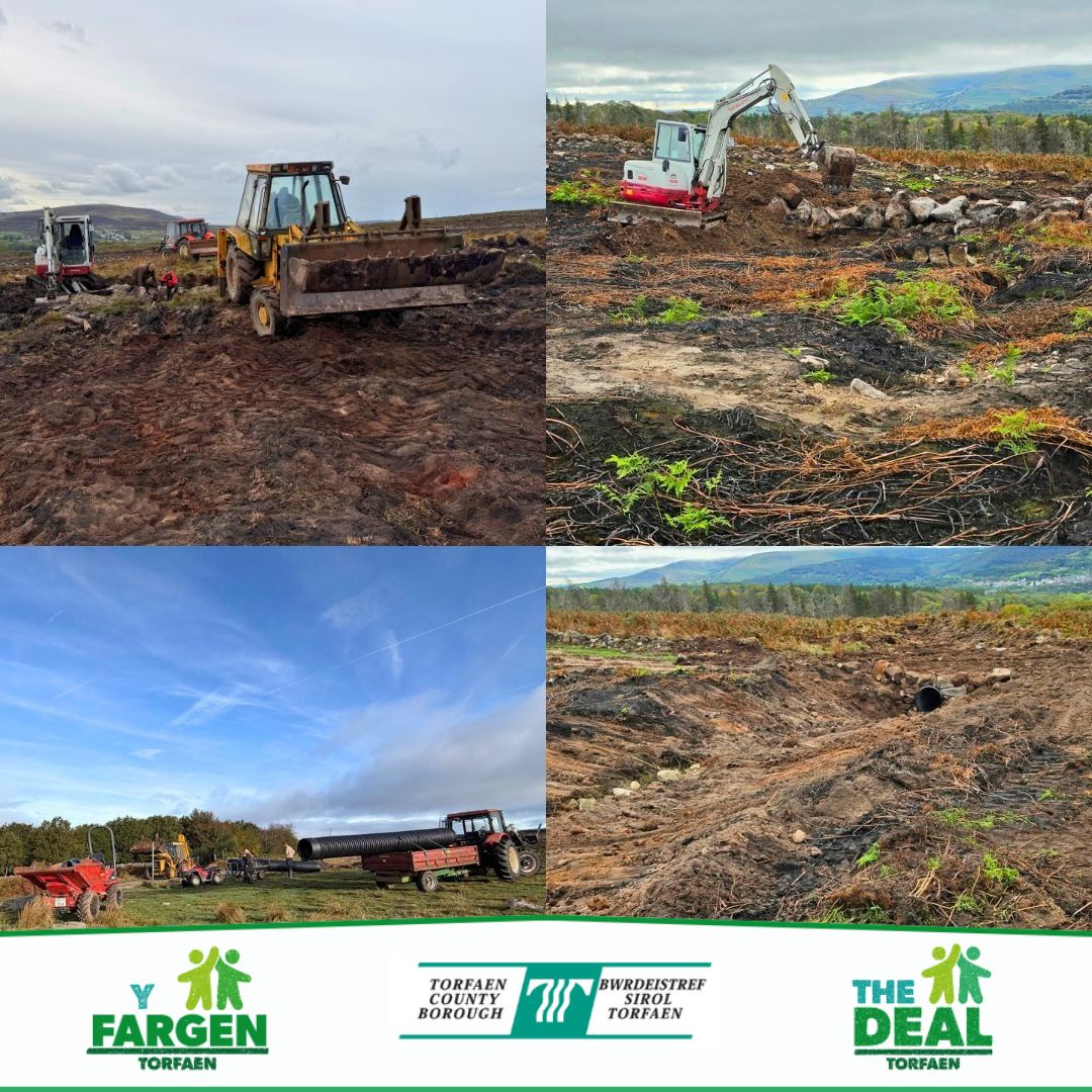 Work being carried out on the Blorenge after wildfires 