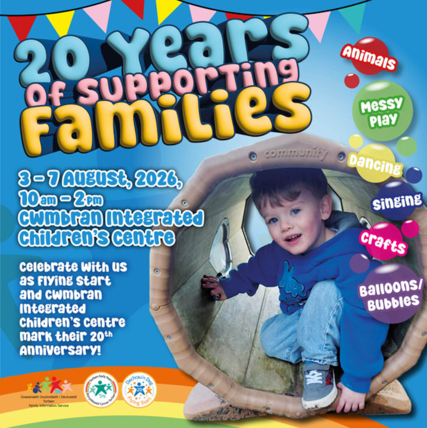 Poster advertising free family fun week