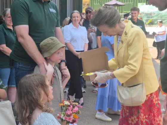 Princess Royal visiting Greenmeadow Community Farm